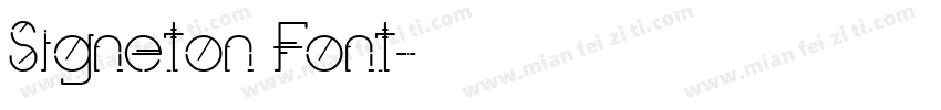 Signeton Font字体转换